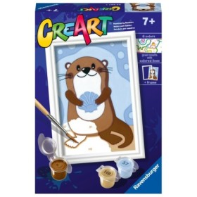 Ravensburger - CreArt pictura pe numere pentru copii vidra dragalasa Ravensburger - 1
